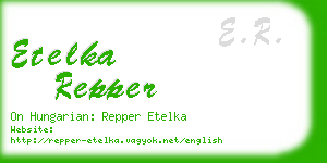 etelka repper business card